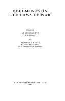 Documents on the laws of war | Adam Roberts